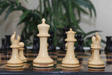 1849 Early Version Reproduced 4.4" Chess Set in Natural Boxwood/Ebony