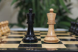 The Fischer Dubrovnik 1970 Upgraded Version Chess set in Distressed and Ebonised Boxwood