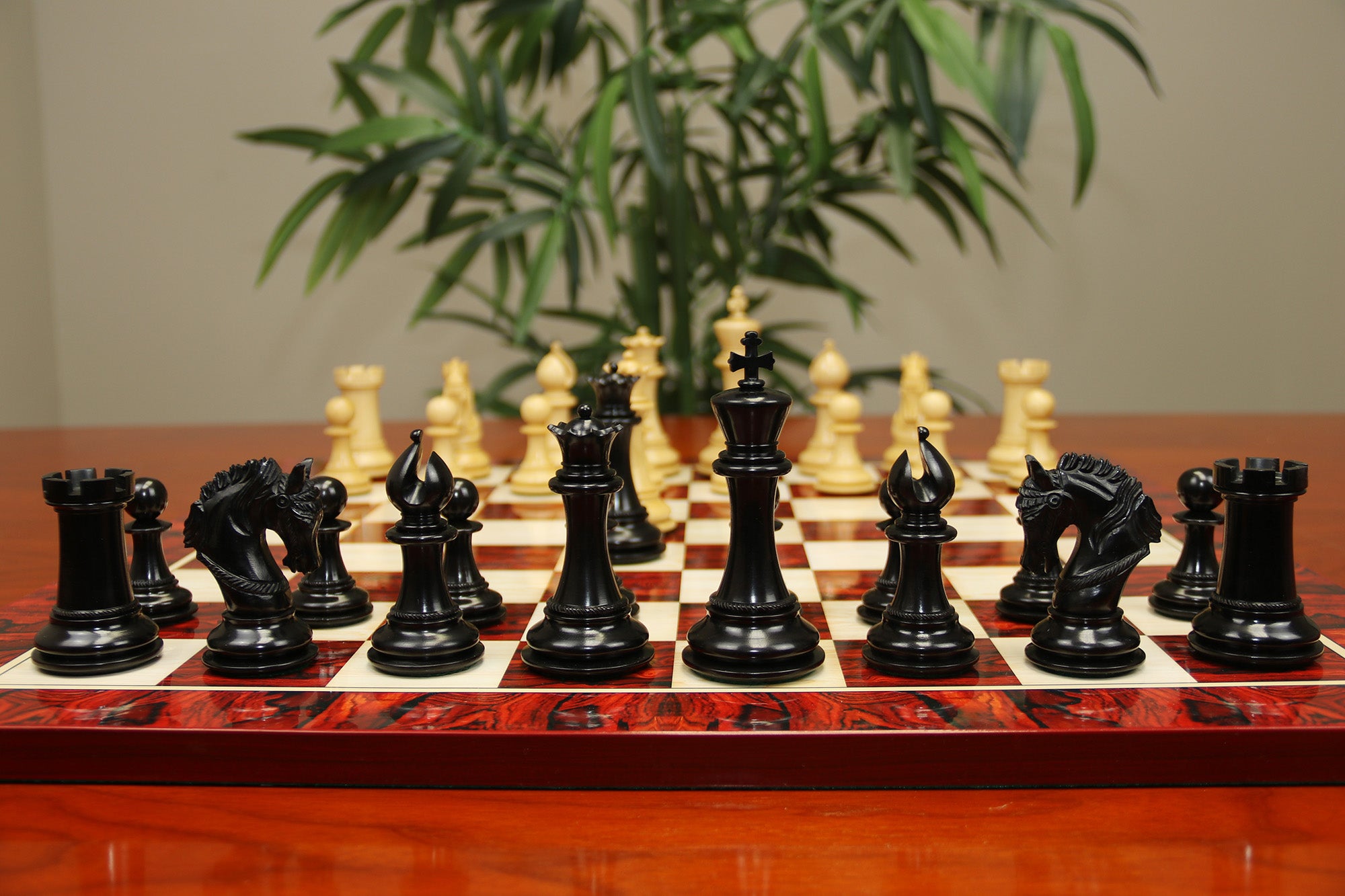 The Roman Britons Artisans Series 4.4" Luxury Staunton Chess Set in Ebony/Boxwood