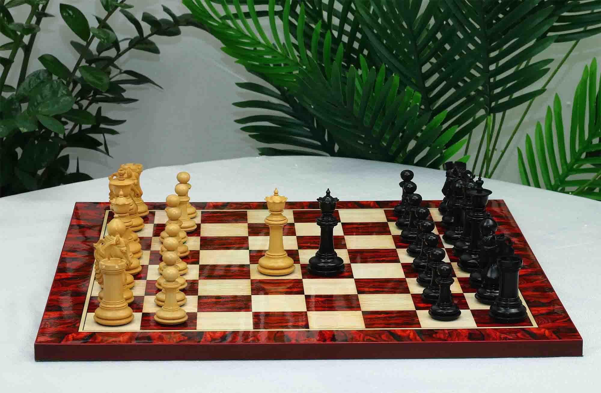 Danum Series 4.4" Premium Staunton Chess Set in Ebony Wood