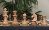 Henri Chavet Reproduced Chess Set in Distressed and Mahogany Stained Boxwood- 3.75" King Height