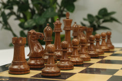 Winchester Series Luxury 4" Staunton Chess set in Golden Rosewood