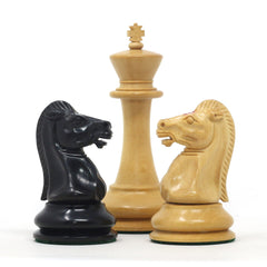 William Leuchars Series 1849 Historical Reproduction 3.5" Chess set - Natural Boxwood/Ebony
