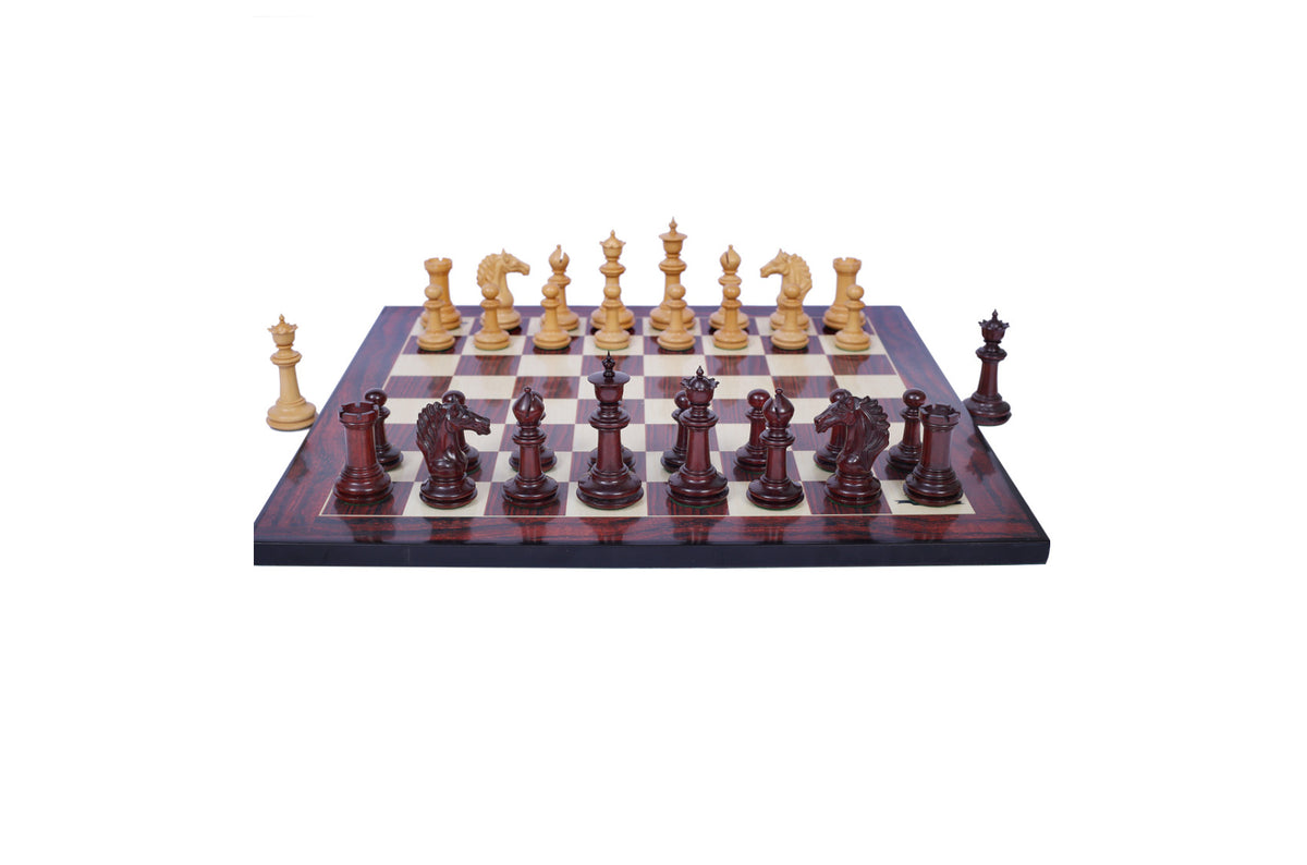 Mecadon Series 4.4" Padouk Wood Staunton Chess Set