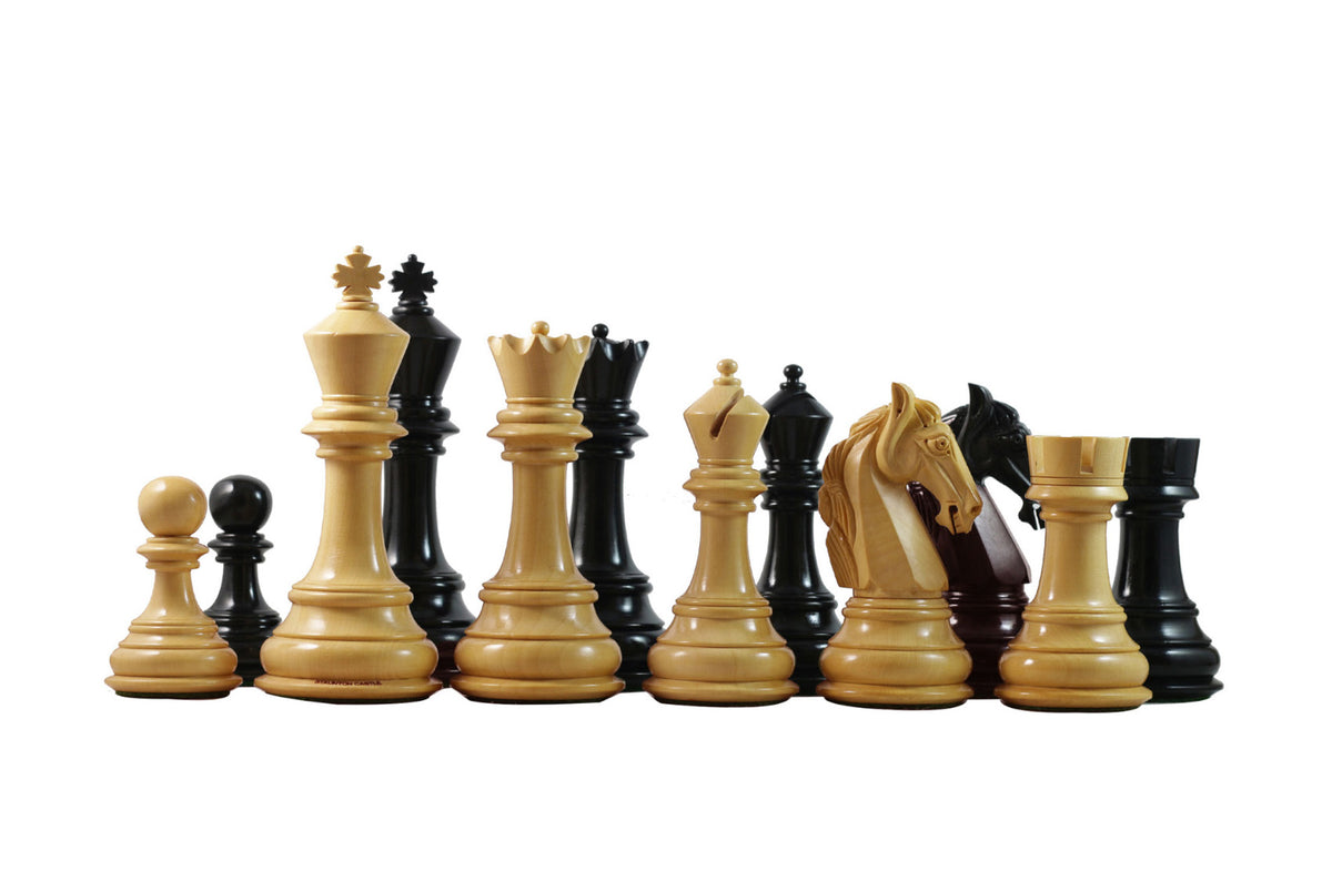 Columbian Series 4.5" Premium Staunton Chess Set in Ebony and Box Wood