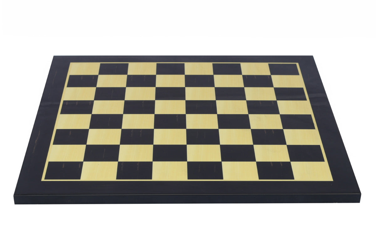 Chess Board with 2.5" Square size in Ebony/Box wood Look