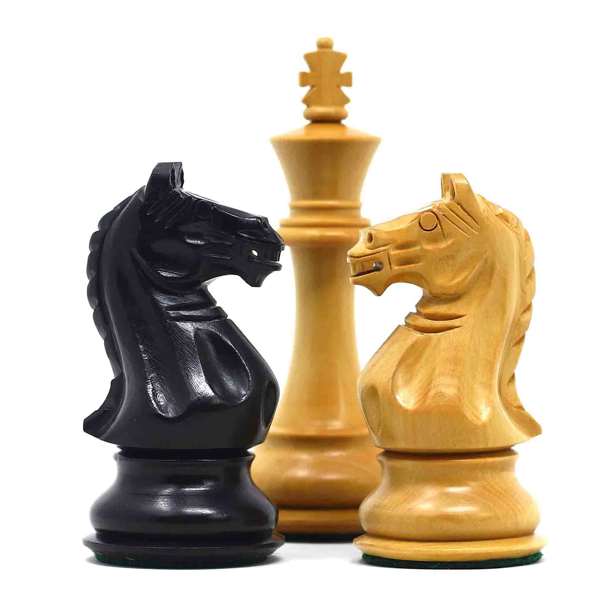 Fierce Series Chess Set 4" Staunton Chess Set - Ebony & Boxwood