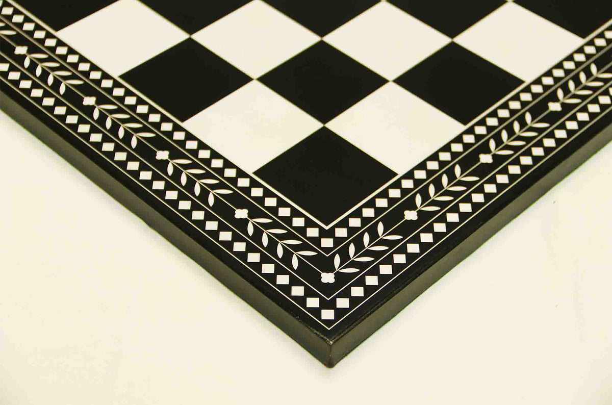 Artistry Chess Board Square size 2.25" X 2.25" Black and White in Matte Finish for 4" to 4.25"  Chess Set