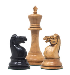 The Jaques Tournament Anderssen “Drop-Jaw” Replica Chessmen – 4.4" King