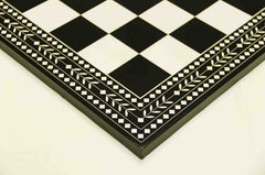 Artistry Chess Board Square size 2.5" X 2.5" Black and White in Matte Finish for 4.25" to 4.5"  Chess Set