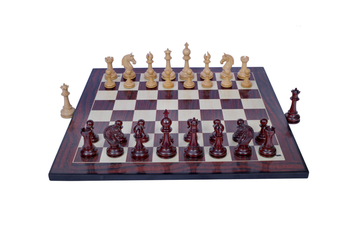 Aristocrat Series Padouk Wood Chess Set