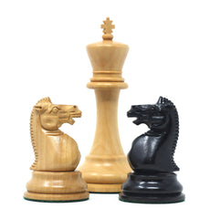 The Jaques Tournament Anderssen “Drop-Jaw” Replica Chessmen – 4.4" King