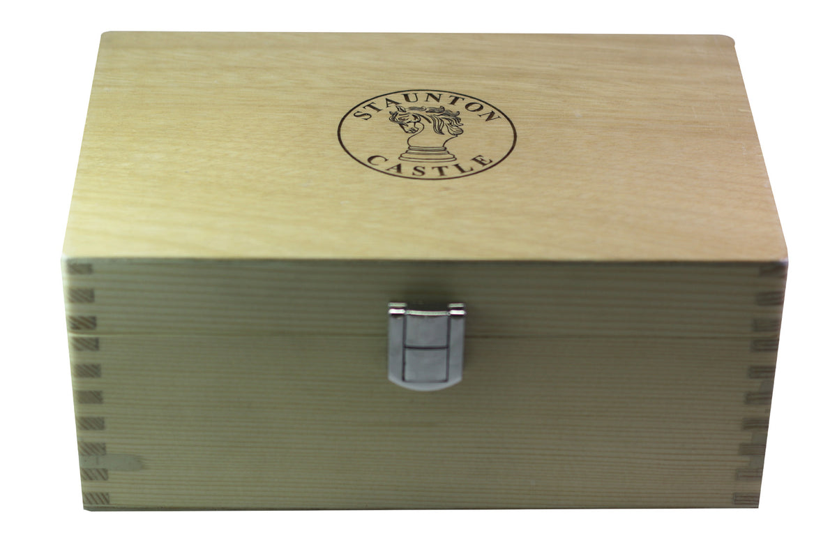 Wooden Storage Box for 4" King Height Chess Set in Maple wood