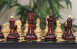 The Fischer Dubrovnik 1970 Upgraded Version Chess set in Natural and Mahogany Stained Boxwood