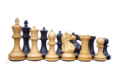 Queens Gambit Fierce Series 3" Premium Staunton Chess Set - Ebonised Boxwood