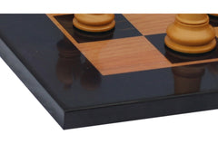 Antique Look Chess Board with square size 2.5" X 2.5" in Ebony/Box wood look
