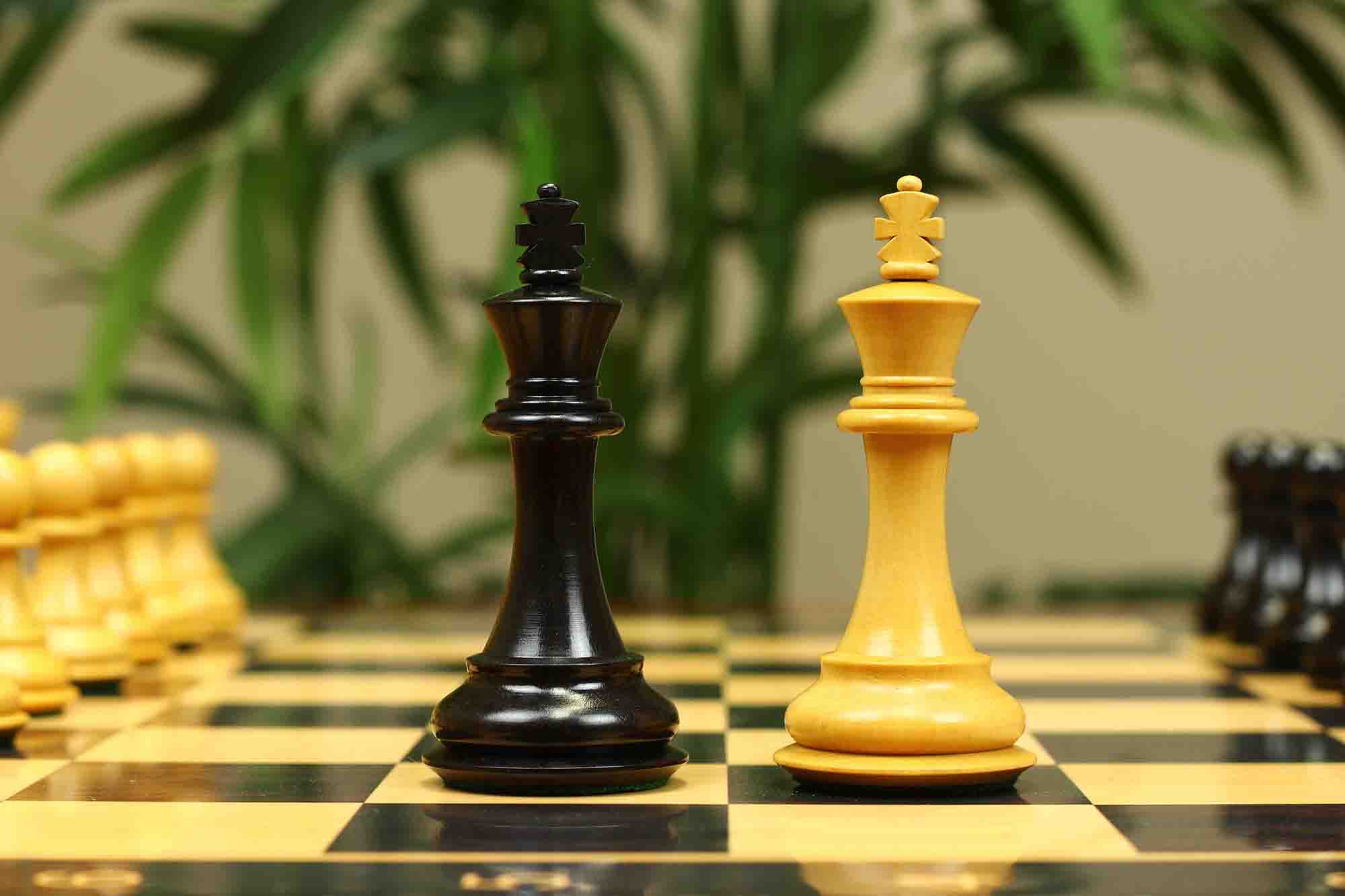 Fierce Series Chess Set 4" Staunton Chess Set - Ebony & Boxwood