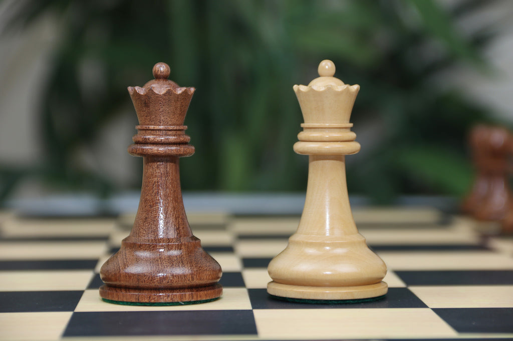 Grand Revivals: Fischer-Spassky / 1972 World Championship 3.75" Acacia Chessmen