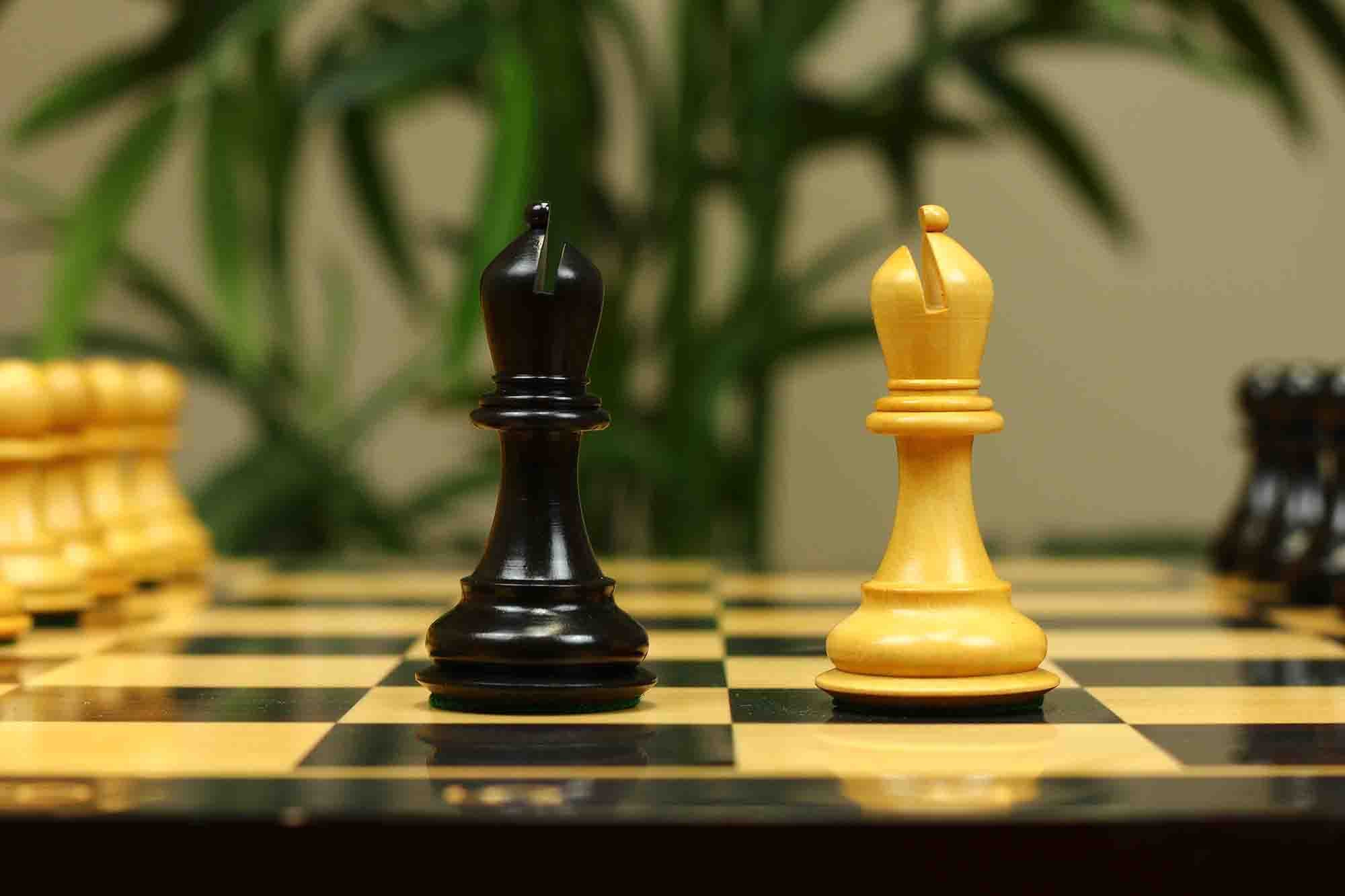 Fierce Series Chess Set 4" Staunton Chess Set - Ebony & Boxwood