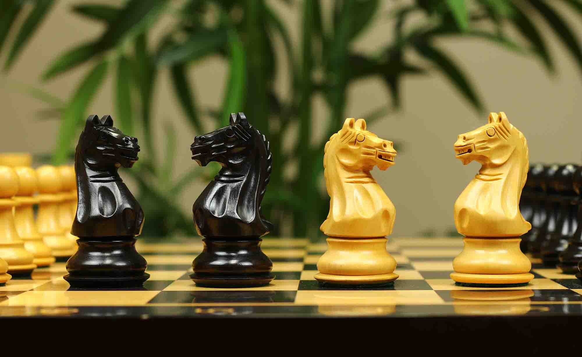 Fierce Series Chess Set 4" Staunton Chess Set - Ebony & Boxwood