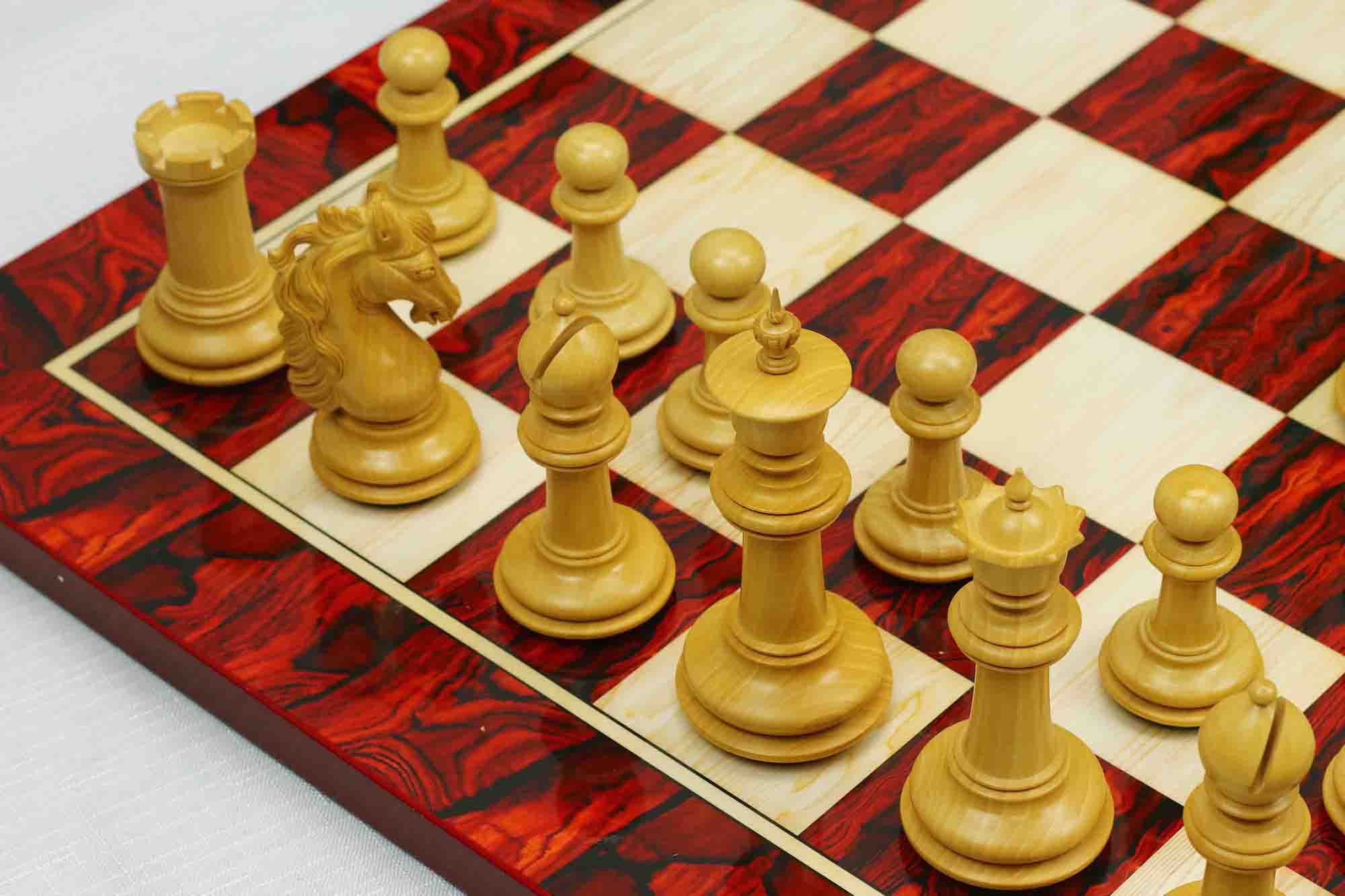 Danum Series 4.4" Premium Staunton Chess Set in Ebony Wood