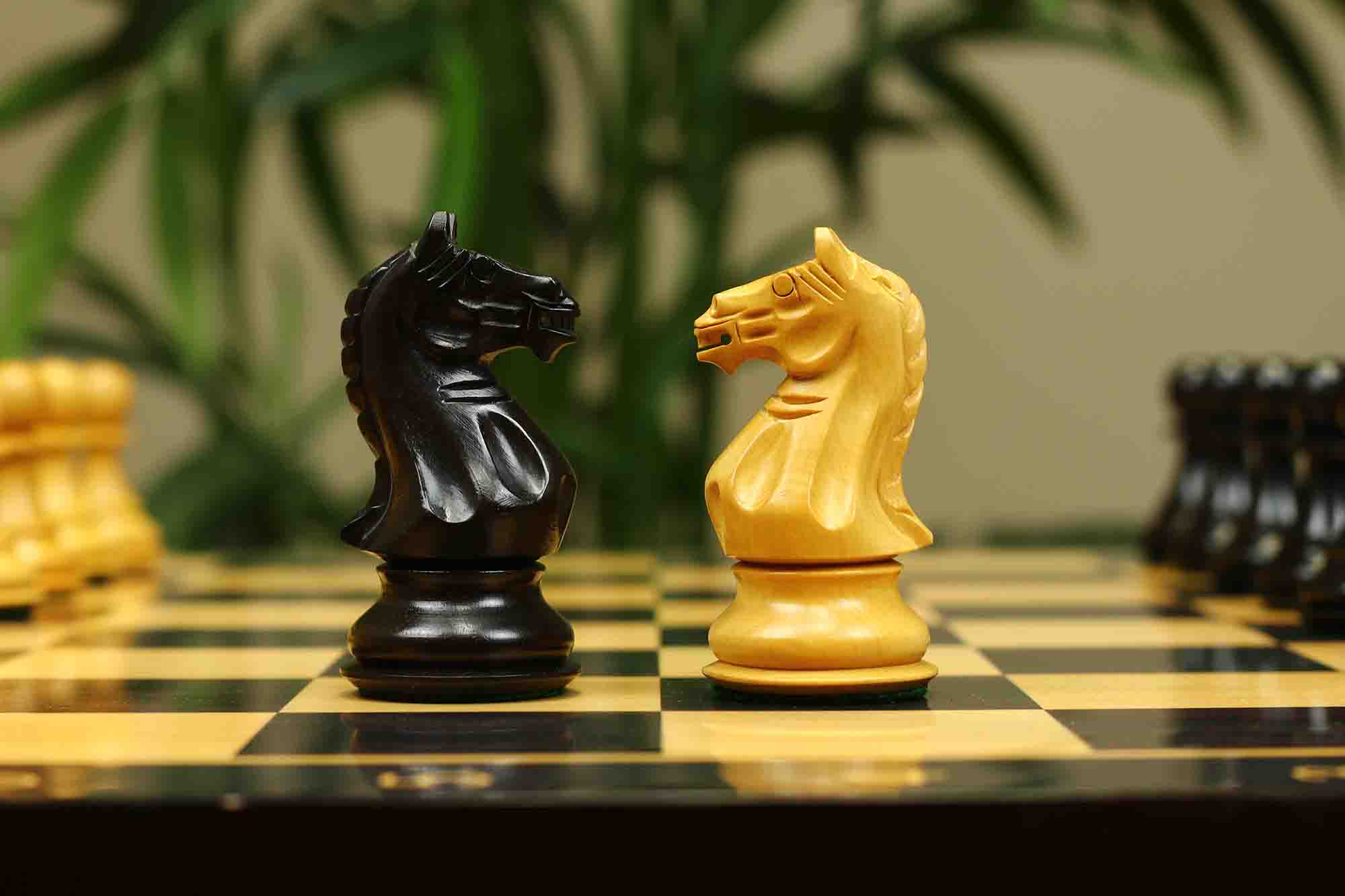 Fierce Series Chess Set 4" Staunton Chess Set - Ebony & Boxwood