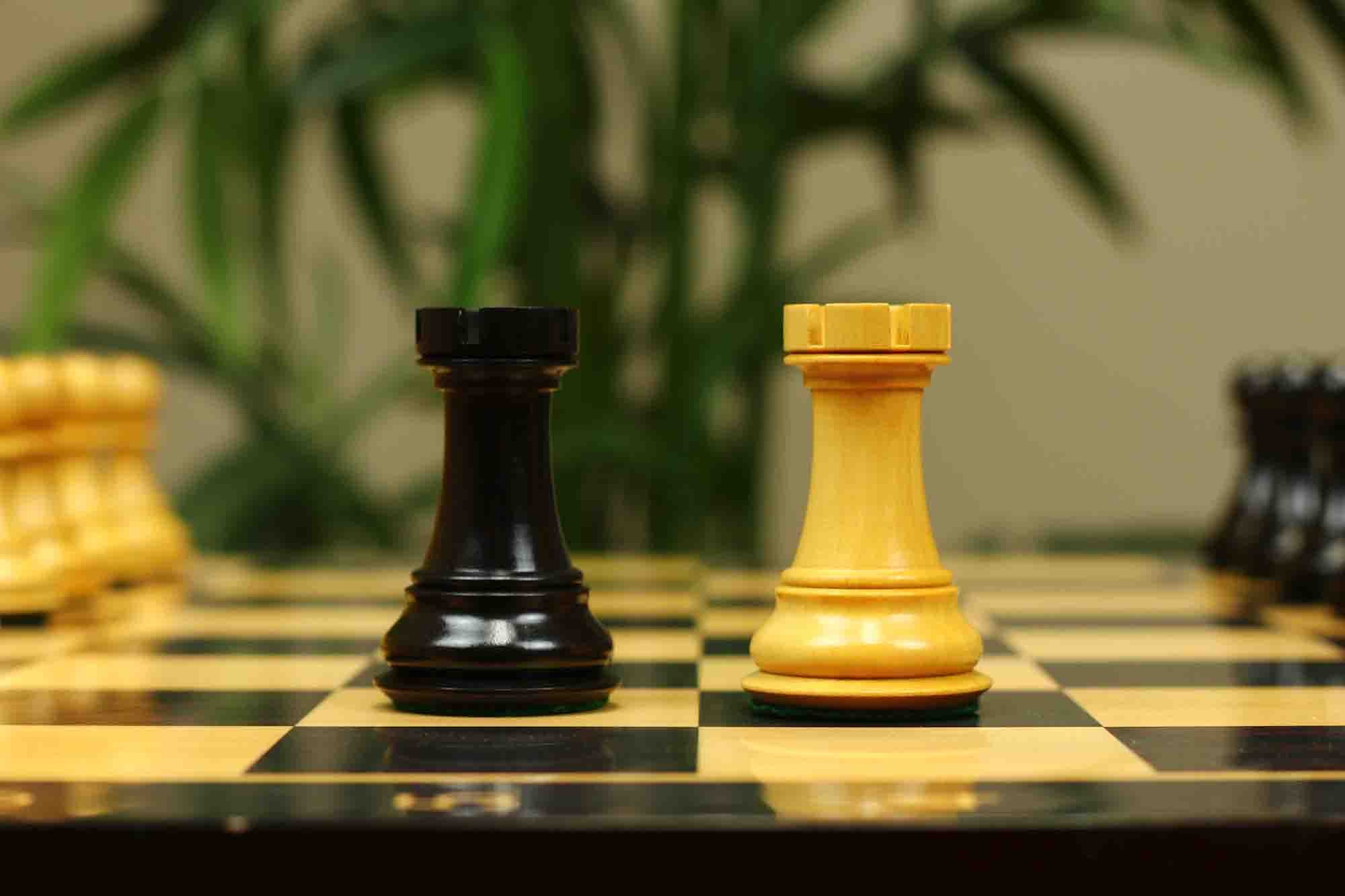 Fierce Series Chess Set 4" Staunton Chess Set - Ebony & Boxwood