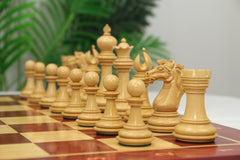 Regal Series Luxury Staunton 4.4" in African Padouk Wood & Boxwood Chess Pieces