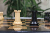 1849 Early Version Reproduced 4.4" Chess Set in Natural Boxwood/Ebony