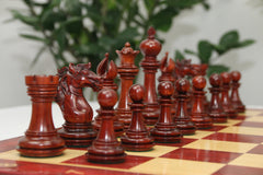Regal Series Luxury Staunton 4.4" in African Padouk Wood & Boxwood Chess Pieces