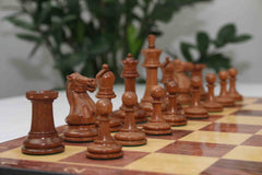 Standard Players Series – Library Size 3.5" Chess Set in Golden Rosewood & Natural Boxwood