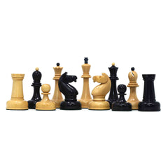 1962 Soviet Championship Historical Reproduced Tal Chess set 4" - Natural Boxwood and Eboony