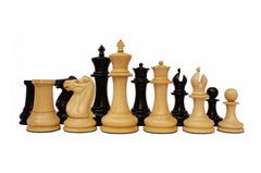 Jaques Reproduction 1870-75 Wooden Chess Pieces Ebony/Boxwood