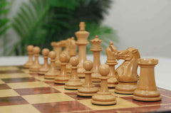 Standard Players Series – Library Size 3.5" Chess Set in Golden Rosewood & Natural Boxwood