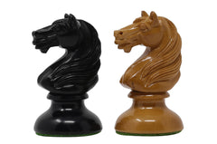 Old Vienna Style Coffee House 1900 Reproduction 4.5" Antiqued Box wood/Ebony wood Chess Set
