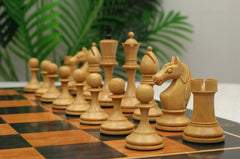 Soviet USSR Moscow 1925 Historical Reproduced 4" Chess set in Ebony & Natural Boxwood