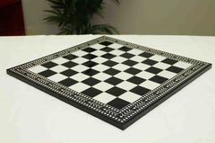 Artistry Chess Board Square size 2.25" X 2.25" Black and White in Glossy Finish for 4" to 4.25"  Chess Set