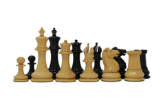 Nathaniel 1849 Antique Reproduction Vintage 3.75" Ebony/Box Wood (without antique look) Chess Set