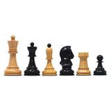 The Fischer Dubrovnik 1970 Upgraded Version Chess set in Natural and Ebonised Boxwood