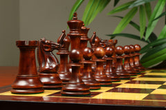 1851-52 Early 2880 Jaques of London Reproduced Vintage 4.4" Chess set Distressed/Mahogany Stained Boxwood wood