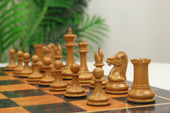 William Leuchars Series 1849 Historical Reproduction 3.5" Chess set - Ebony/Lacquered Antiqued Boxwood