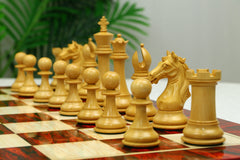 Elite Series 4.25" Luxury  Staunton Chess set in African Padouk & Boxwood