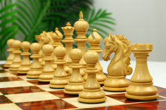 The Grand Merlin Series 4.4" Luxury Staunton Chess Set in Genuine Ebony & Boxwood