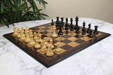 1849 Early Version Reproduced 4.4" Chess Set in Natural Boxwood/Ebony