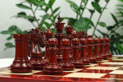 Danum Series 4.4" Premium Staunton Chess Set in Boxwood & Blood Rosewood