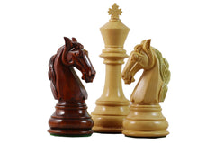 Columbian Series 4.5" Premium Staunton Chess Set in African Padouk and Box wood