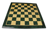 Luxury Chess Board 2.5" Square made in Burl Greenwood and Burl Maple Wood Look