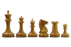 Morphy Cooke 1849-50 Vintage 3.5" Reproduction Chess Set in Antiqued Boxwood & Ebony