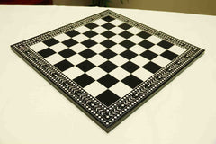 Artistry Chess Board Square size 2.5" X 2.5" Black and White in Matte Finish for 4.25" to 4.5"  Chess Set