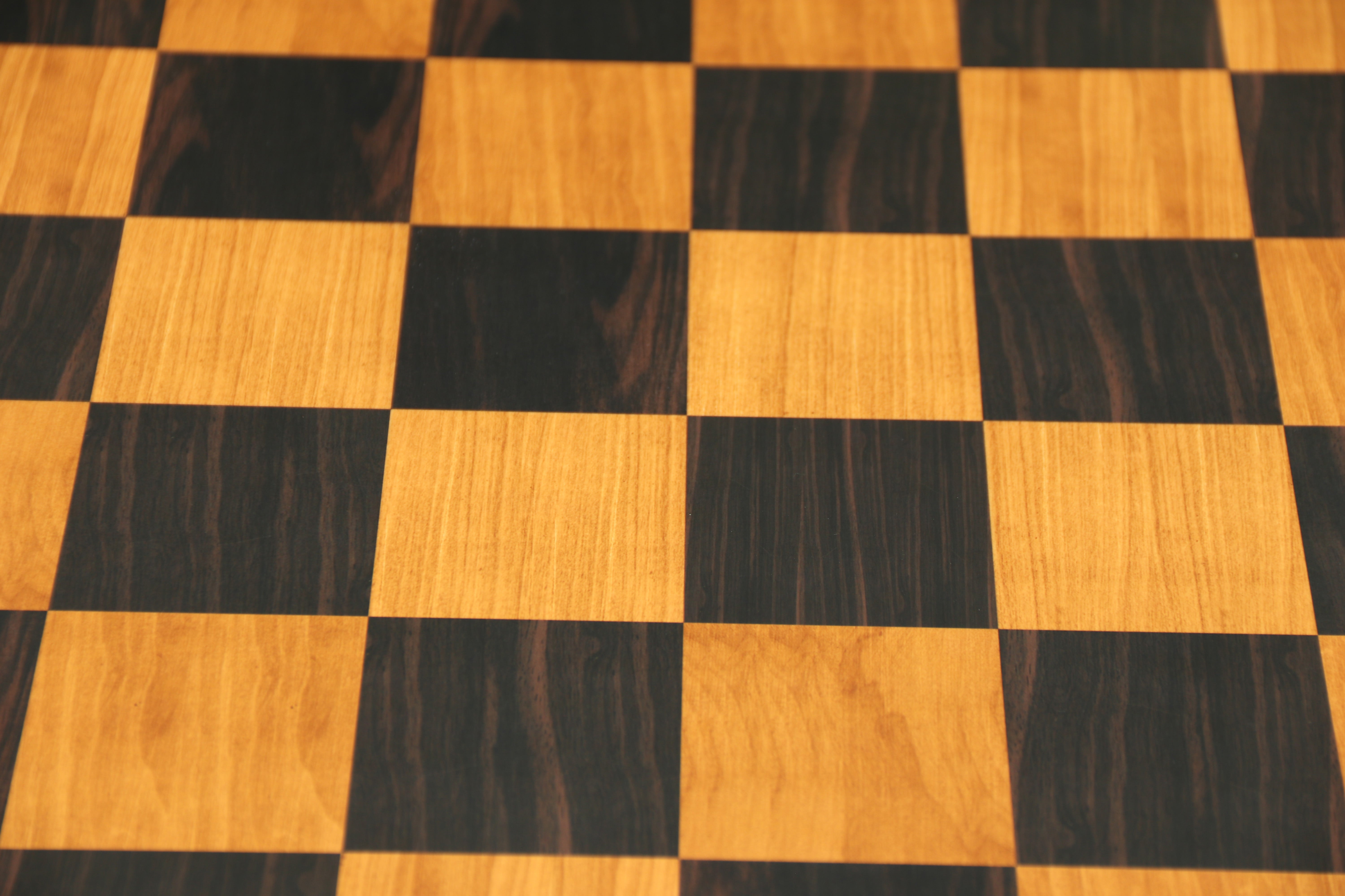 Antique Look Chess Board in Matt Finish with square size 2.5" X 2.5" in Ebony/Box wood look